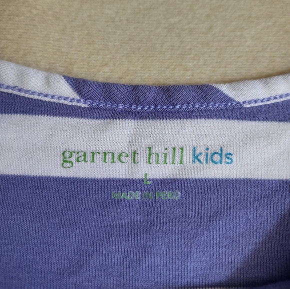 Garnet Hill Kids L Stripe Dress - Picture 3 of 4